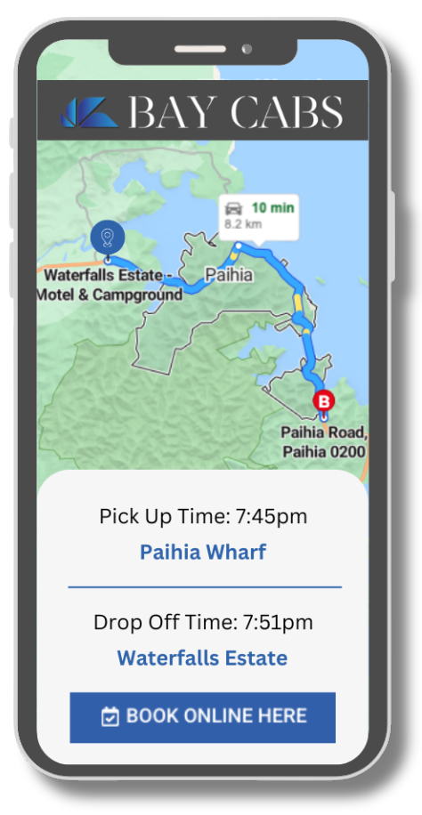 Bay Cabs - Book Online - Paihia NZ