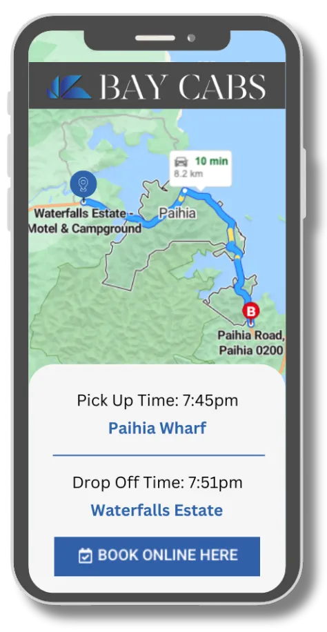 Bay Cabs - Book Online - Paihia NZ
